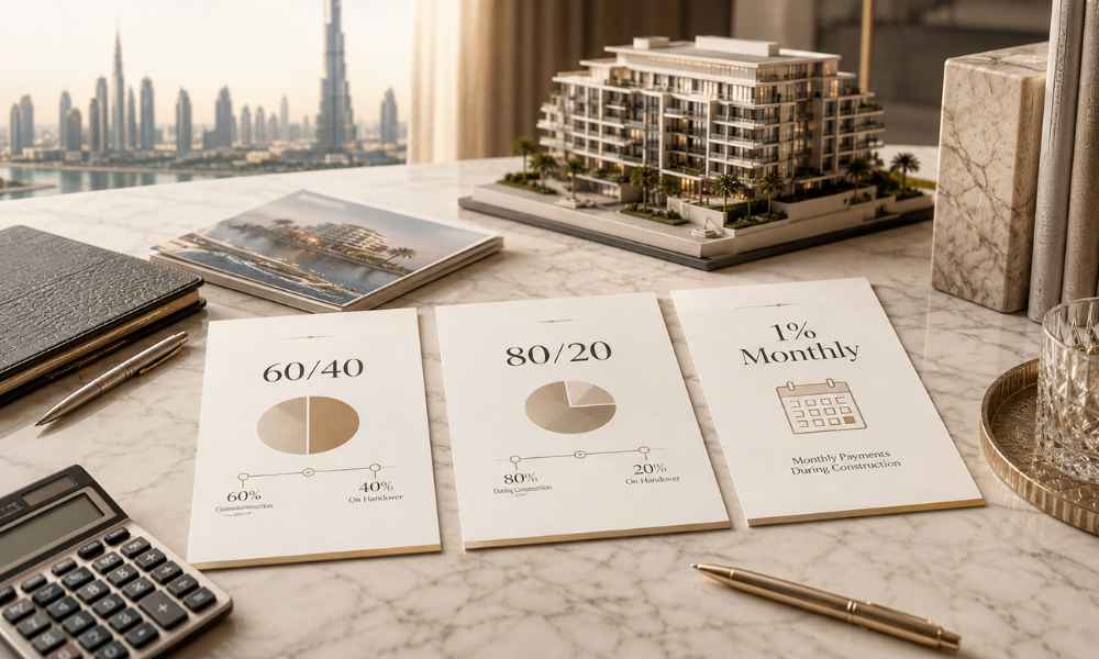 Dubai Off-Plan Payment Plans Explained: 60/40, 80/20 & 1% Monthly
